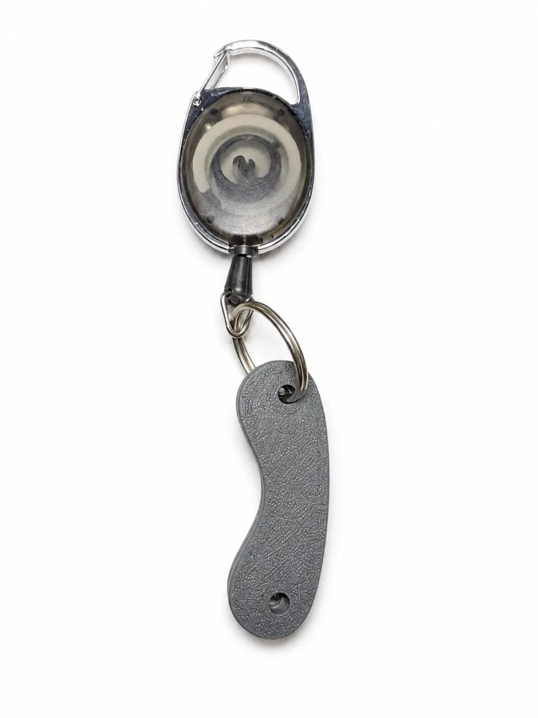 Grey EasyKey on a retractable badge reel